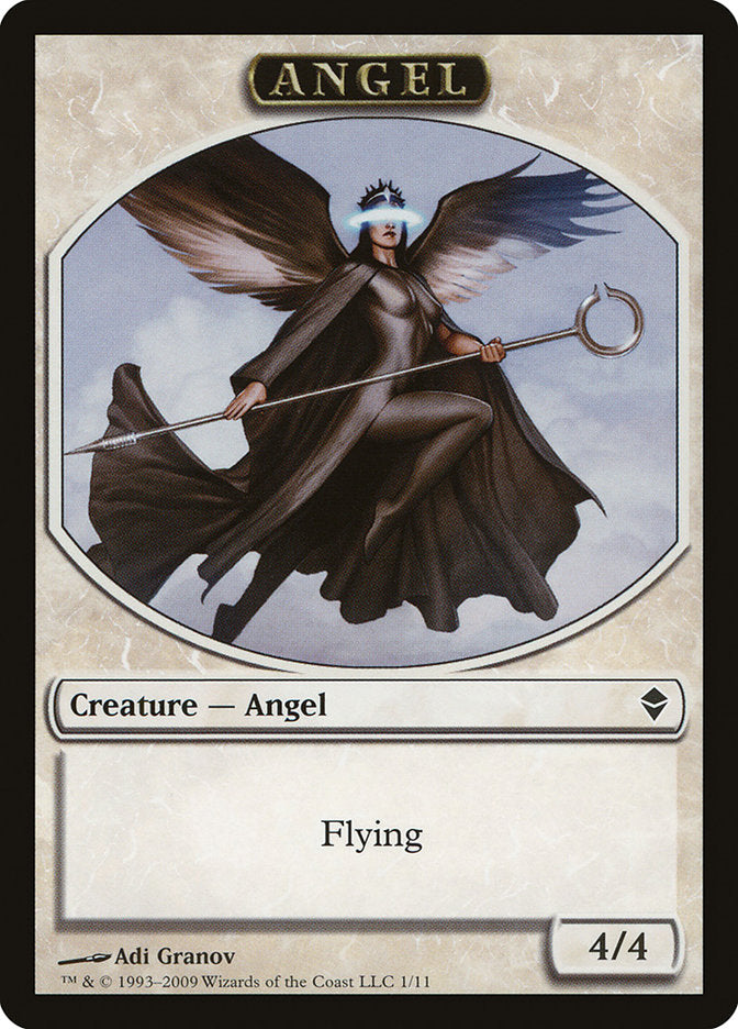 Angel Token [Zendikar Tokens] | Card Merchant Takapuna