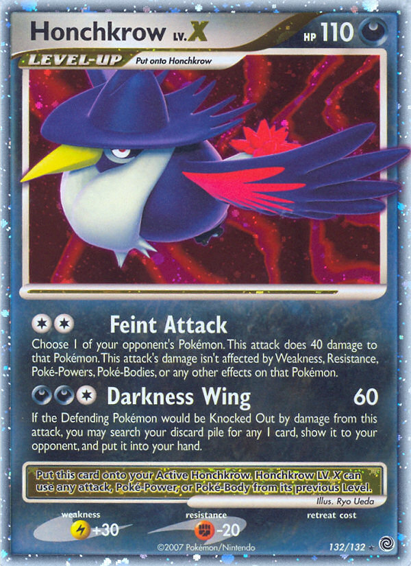 Honchkrow LV.X (132/132) [Diamond & Pearl: Secret Wonders] | Card Merchant Takapuna