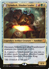 Grimlock, Dinobot Leader // Grimlock, Ferocious King [HasCon 2017] | Card Merchant Takapuna