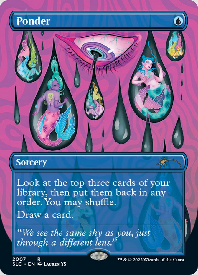 Ponder (Borderless) [Secret Lair 30th Anniversary Countdown Kit] | Card Merchant Takapuna