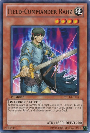 Field-Commander Rahz [YS11-EN018] Common | Card Merchant Takapuna