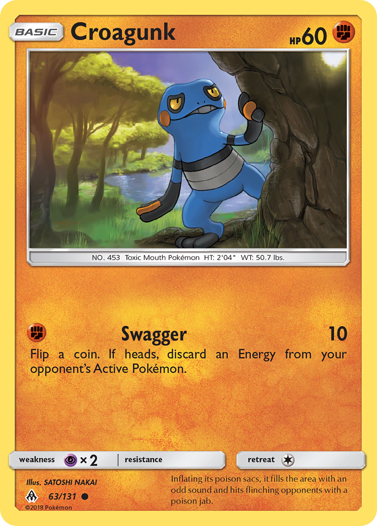 Croagunk (63/131) [Sun & Moon: Forbidden Light] | Card Merchant Takapuna