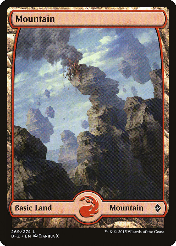 Mountain (269) (Full Art) [Battle for Zendikar] | Card Merchant Takapuna