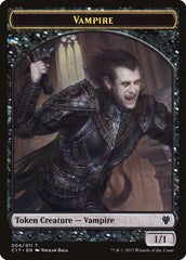 Vampire // Zombie Double-Sided Token [Commander 2017 Tokens] | Card Merchant Takapuna