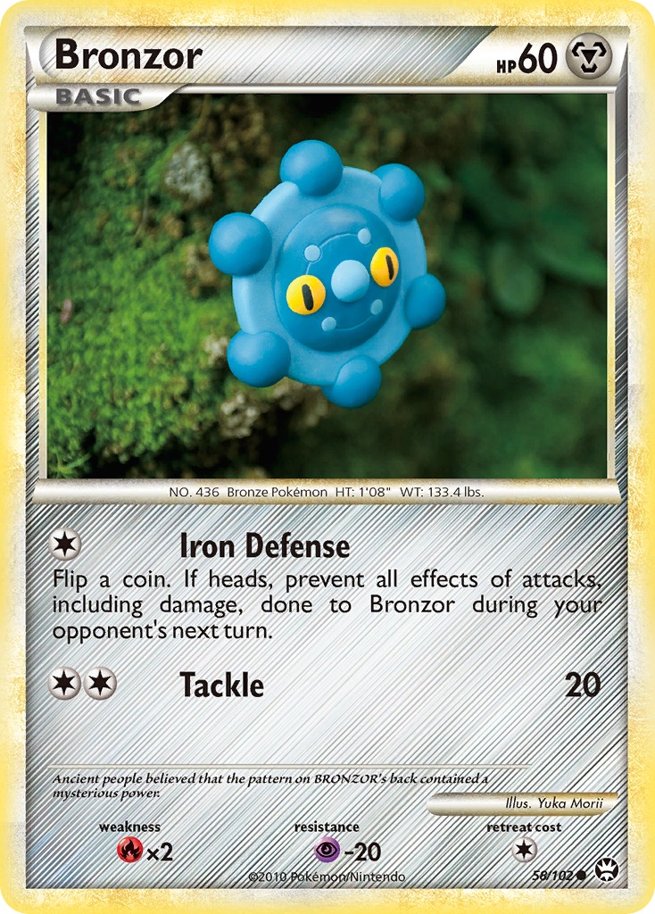 Bronzor (58/102) [HeartGold & SoulSilver: Triumphant] | Card Merchant Takapuna