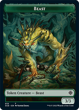 Beast // Beast Double-Sided Token [Starter Commander Decks] | Card Merchant Takapuna