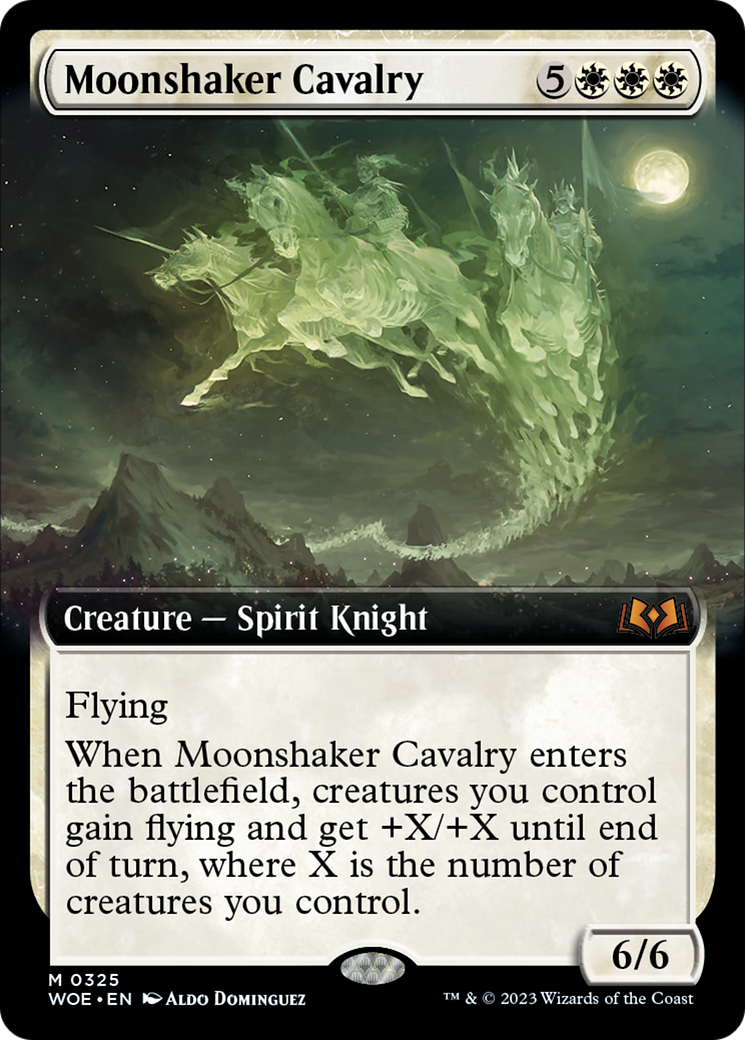 Moonshaker Cavalry (Extended Art) [Wilds of Eldraine] | Card Merchant Takapuna