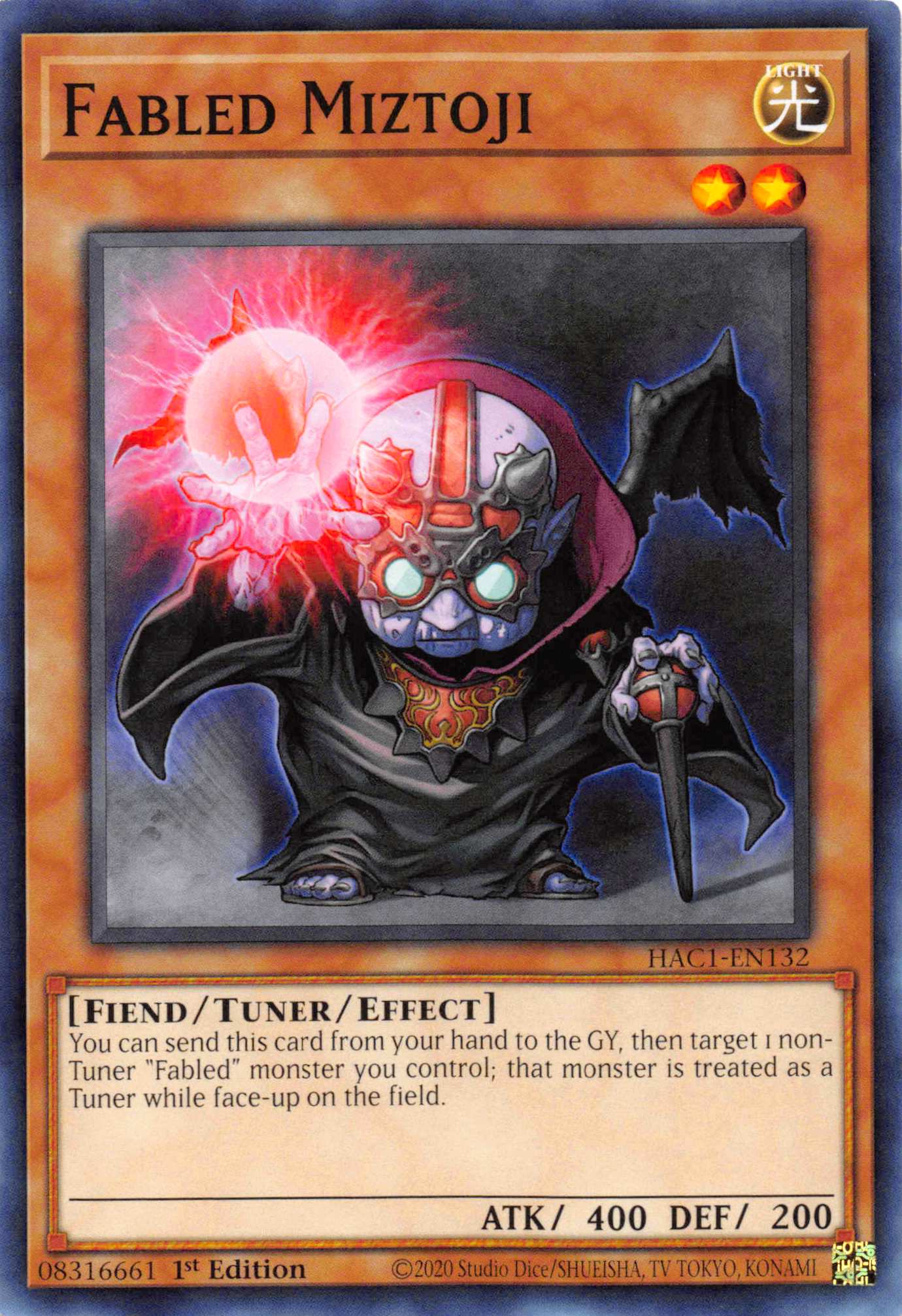 Fabled Miztoji (Duel Terminal) [HAC1-EN132] Parallel Rare | Card Merchant Takapuna