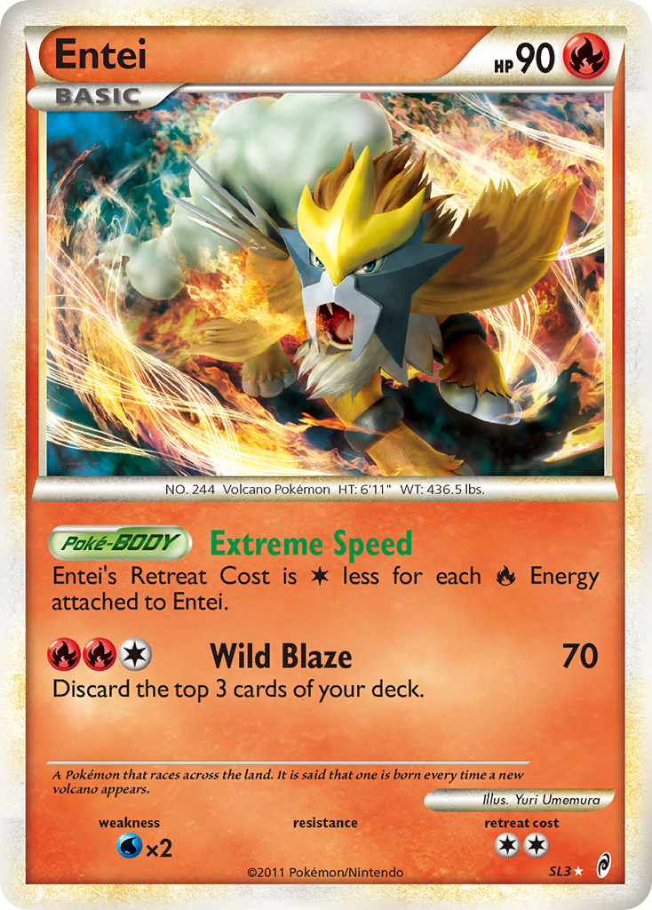 Entei (SL3) [HeartGold & SoulSilver: Call of Legends] | Card Merchant Takapuna