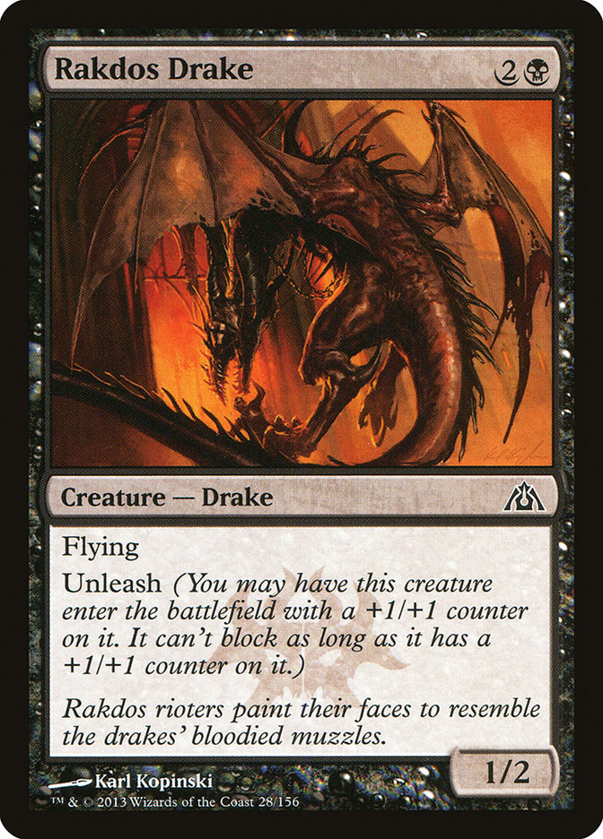 Rakdos Drake [Dragon's Maze] | Card Merchant Takapuna