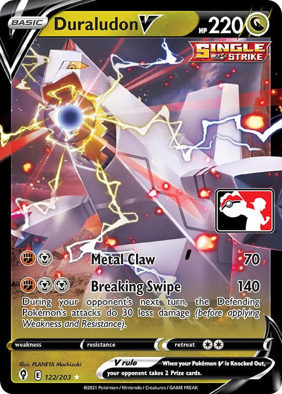 Duraludon V (122/203) [Prize Pack Series One] | Card Merchant Takapuna