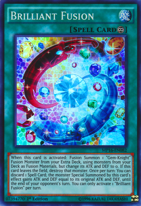 Brilliant Fusion [MP16-EN082] Super Rare | Card Merchant Takapuna