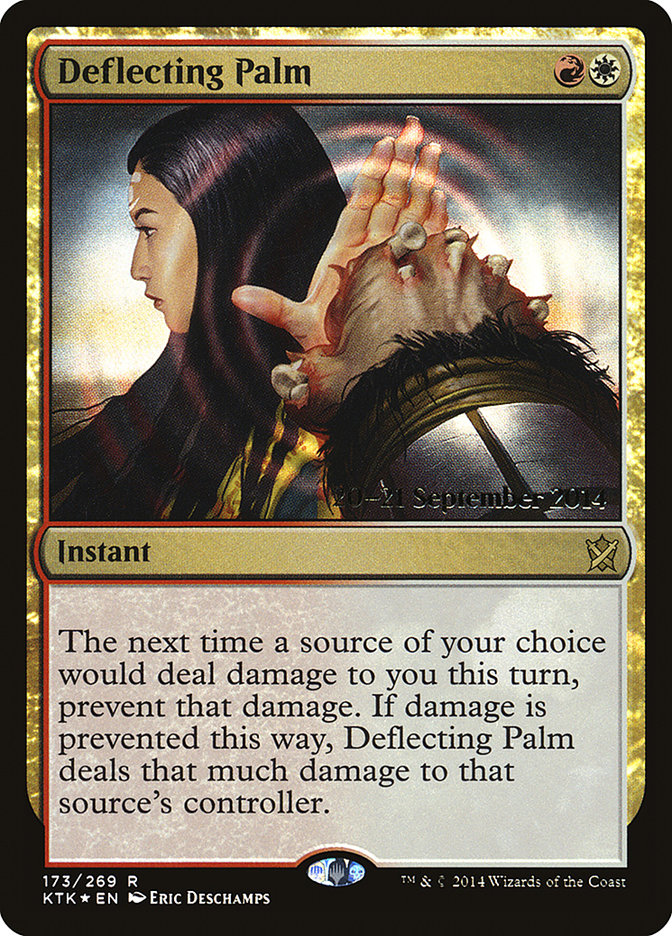 Deflecting Palm [Khans of Tarkir Prerelease Promos] | Card Merchant Takapuna