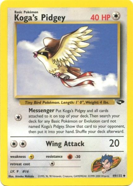 Koga's Pidgey (49/132) [Gym Challenge Unlimited] | Card Merchant Takapuna