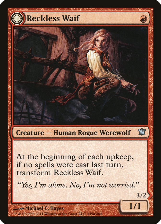 Reckless Waif // Merciless Predator [Innistrad] | Card Merchant Takapuna