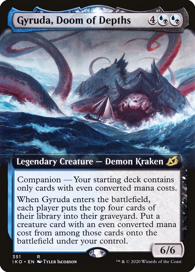 Gyruda, Doom of Depths (Extended Art) [Ikoria: Lair of Behemoths] | Card Merchant Takapuna