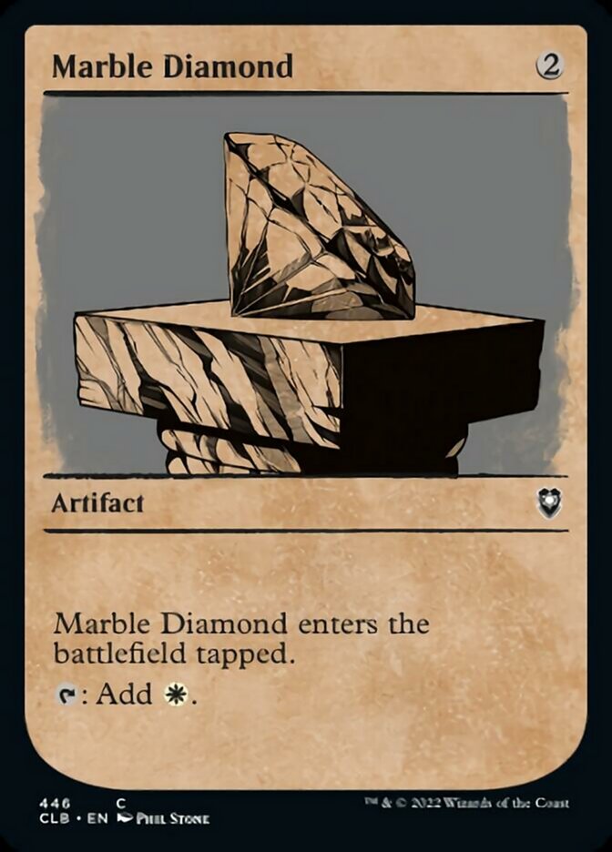 Marble Diamond (Showcase) [Commander Legends: Battle for Baldur's Gate] | Card Merchant Takapuna