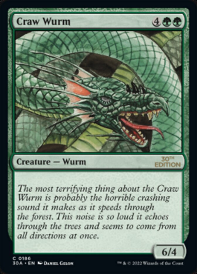 Craw Wurm [30th Anniversary Edition] | Card Merchant Takapuna