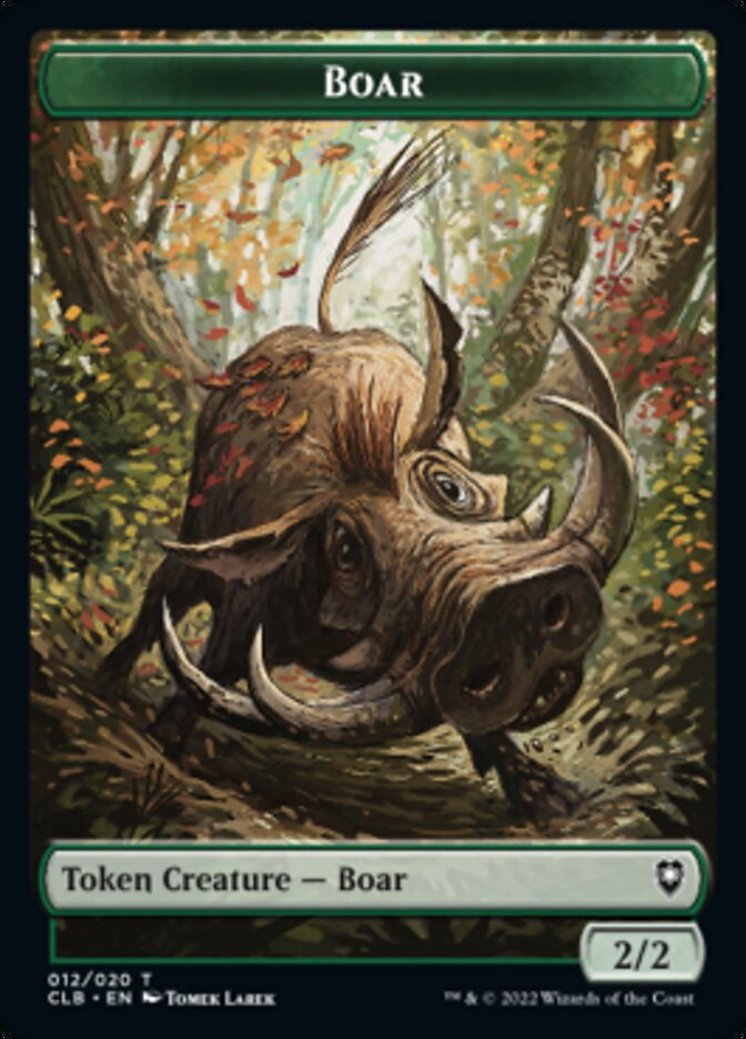 Boar // Ogre Double-Sided Token [Commander Legends: Battle for Baldur's Gate Tokens] | Card Merchant Takapuna