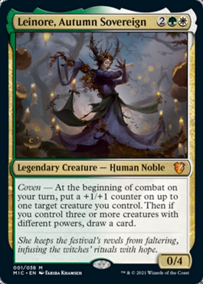 Leinore, Autumn Sovereign (Display Commander) [Innistrad: Midnight Hunt Commander] | Card Merchant Takapuna