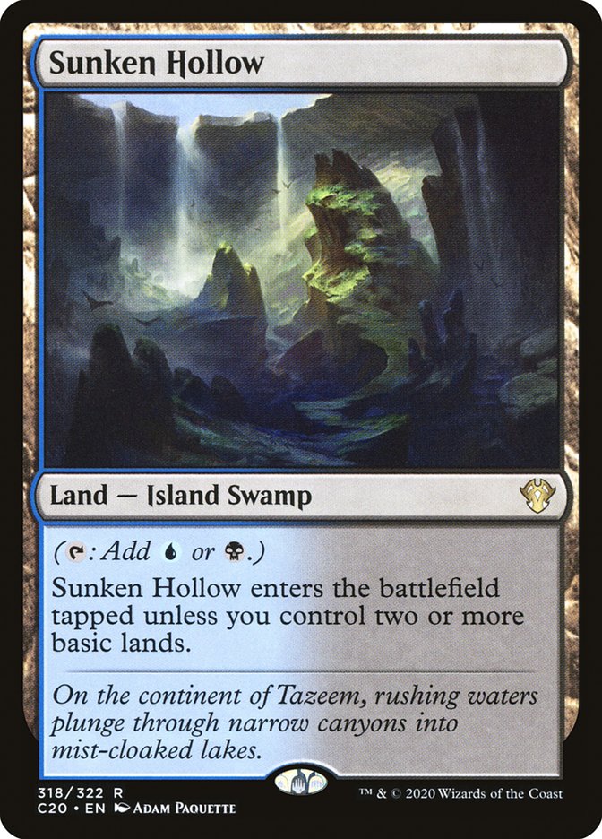 Sunken Hollow [Commander 2020] | Card Merchant Takapuna