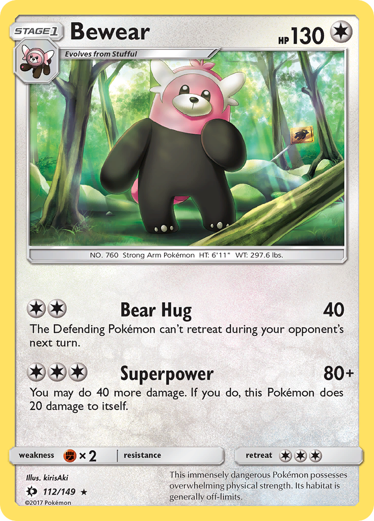 Bewear (112/149) [Sun & Moon: Base Set] | Card Merchant Takapuna