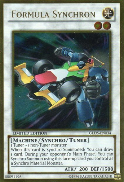 Formula Synchron [GLD5-EN034] Gold Rare | Card Merchant Takapuna