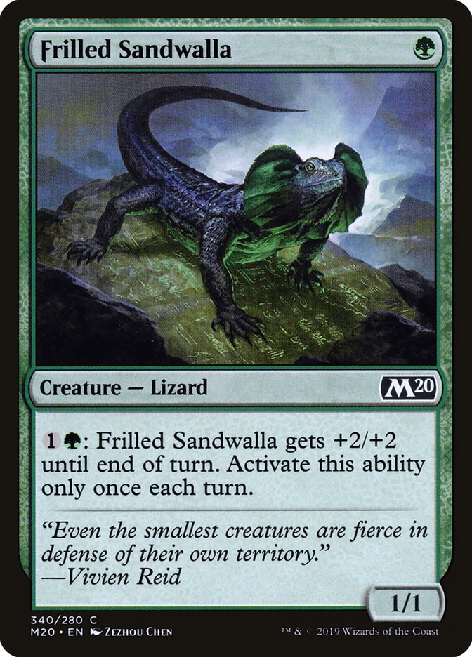 Frilled Sandwalla [Core Set 2020] | Card Merchant Takapuna