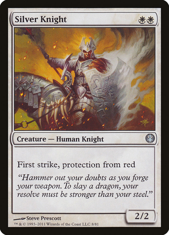 Silver Knight [Duel Decks: Knights vs. Dragons] | Card Merchant Takapuna