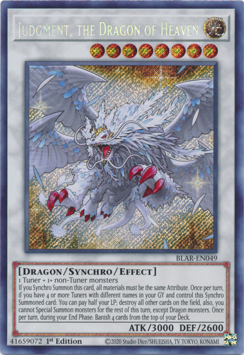 Judgment, the Dragon of Heaven [BLAR-EN049] Secret Rare | Card Merchant Takapuna