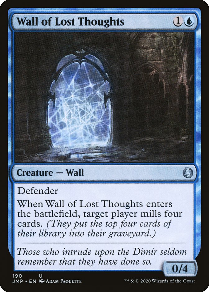 Wall of Lost Thoughts [Jumpstart] | Card Merchant Takapuna