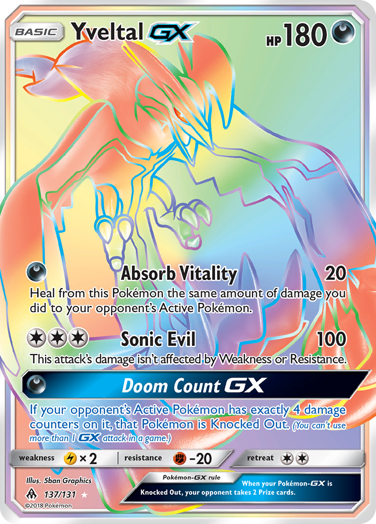 Yveltal GX (137/131) [Sun & Moon: Forbidden Light] | Card Merchant Takapuna