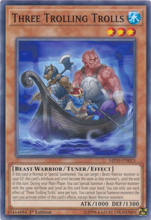 Three Trolling Trolls [MP19-EN015] Common | Card Merchant Takapuna