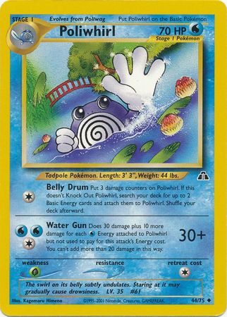 Poliwhirl (44/75) [Neo Discovery Unlimited] | Card Merchant Takapuna