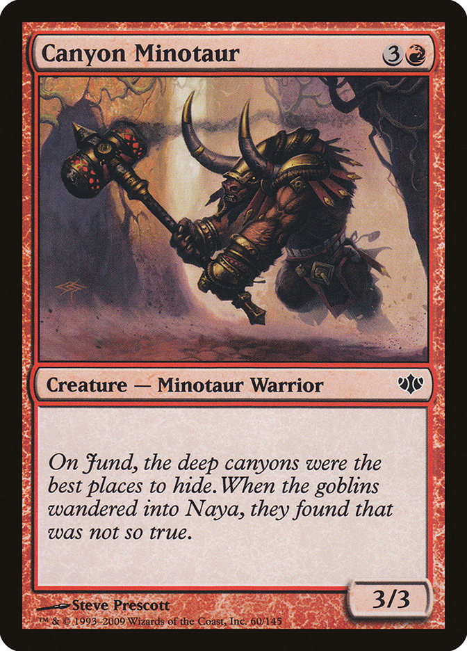 Canyon Minotaur [Conflux] | Card Merchant Takapuna