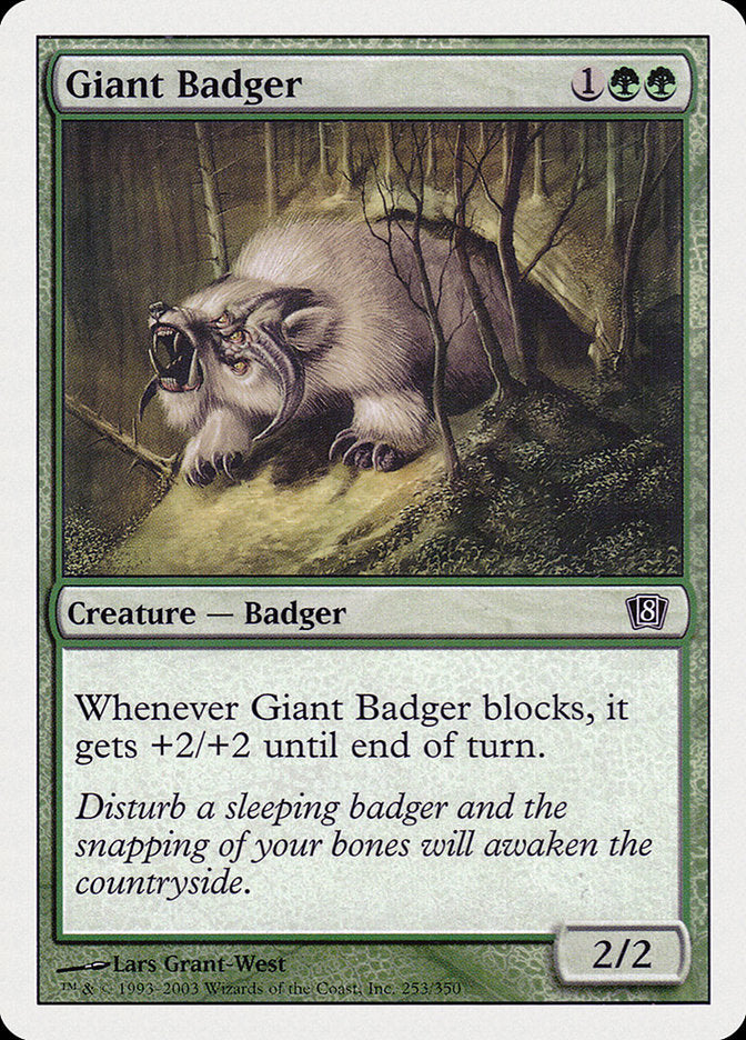 Giant Badger [Eighth Edition] | Card Merchant Takapuna