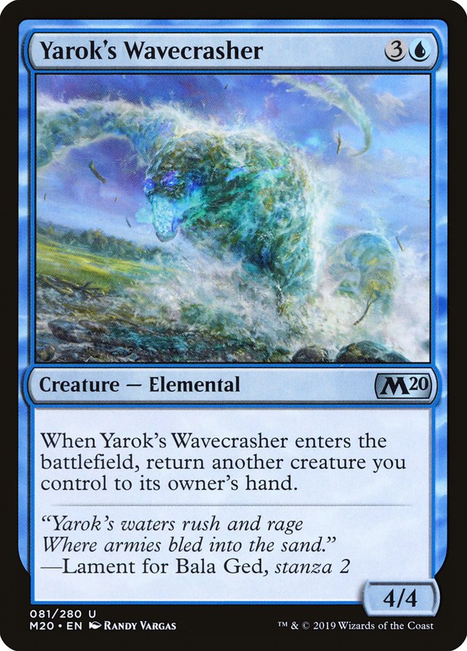 Yarok's Wavecrasher [Core Set 2020] | Card Merchant Takapuna