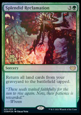 Splendid Reclamation [Innistrad: Crimson Vow Prerelease Promos] | Card Merchant Takapuna