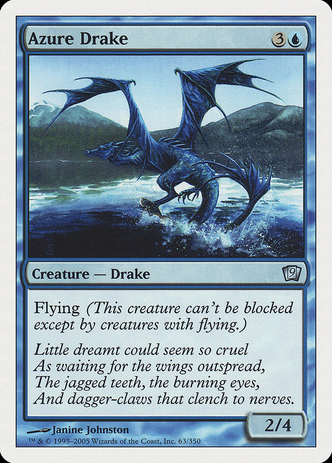 Azure Drake [Ninth Edition] | Card Merchant Takapuna