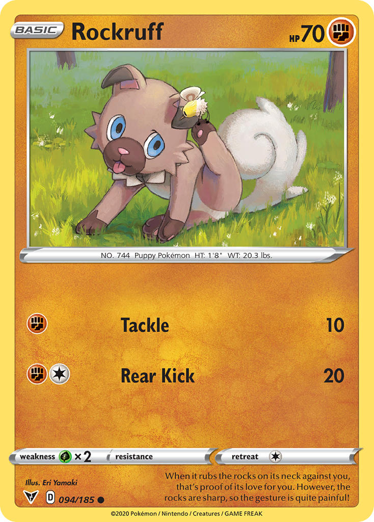 Rockruff (094/185) [Sword & Shield: Vivid Voltage] | Card Merchant Takapuna