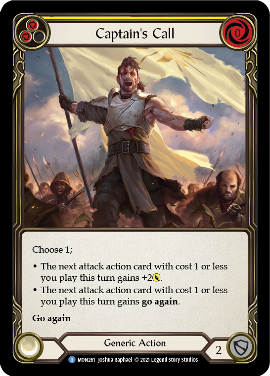 Captain's Call (Yellow) [MON261] (Monarch)  1st Edition Normal | Card Merchant Takapuna