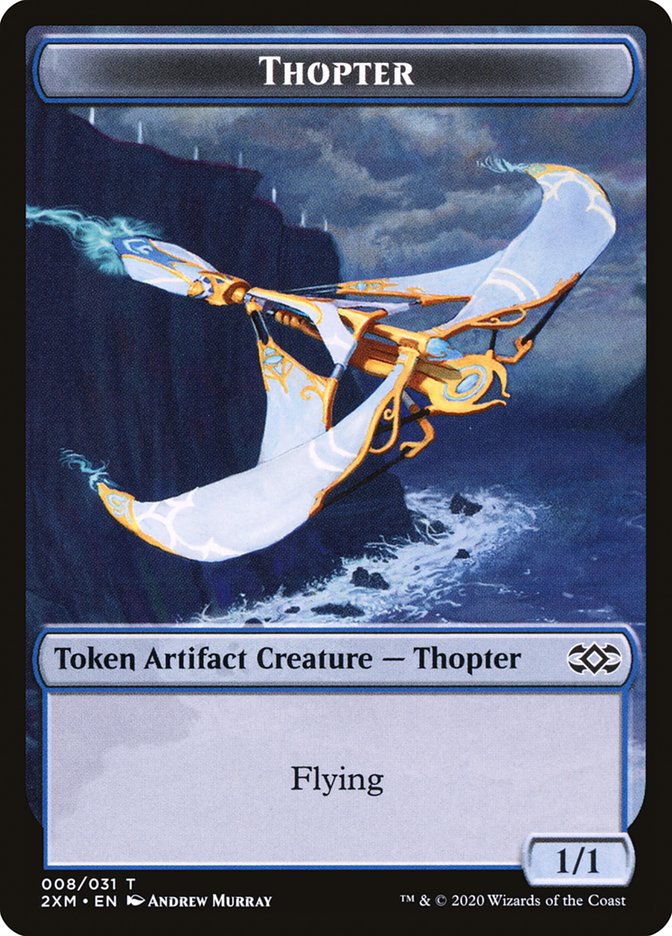 Beast // Thopter (008) Double-Sided Token [Double Masters Tokens] | Card Merchant Takapuna