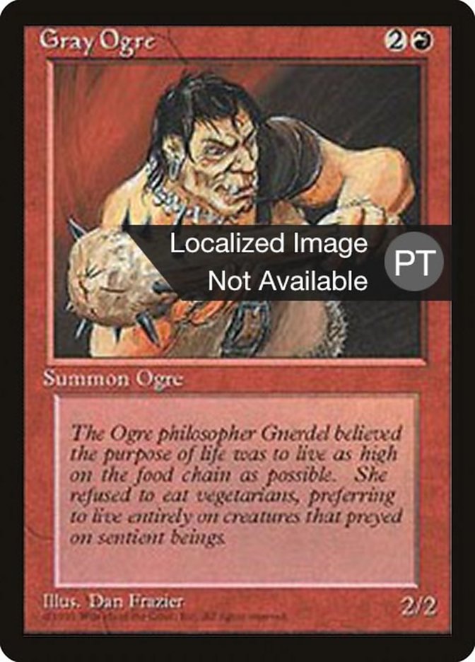 Gray Ogre [Fourth Edition (Foreign Black Border)] | Card Merchant Takapuna