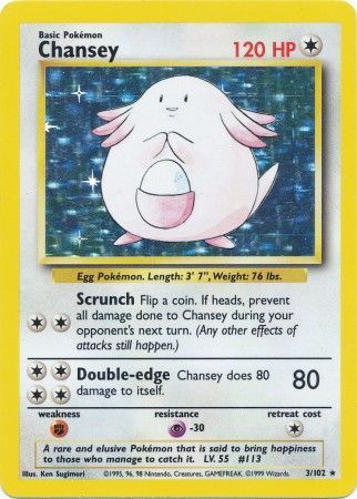 Chansey (3/102) [Base Set Unlimited] | Card Merchant Takapuna