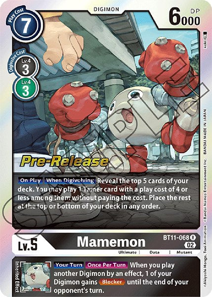 Mamemon [BT11-068] [Dimensional Phase Pre-Release Promos] | Card Merchant Takapuna