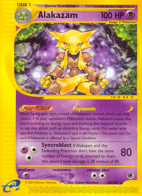 Alakazam (33/165) [Expedition: Base Set] | Card Merchant Takapuna