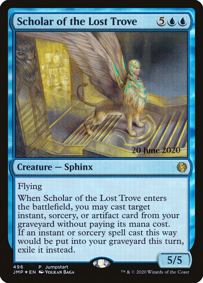 Scholar of the Lost Trove (Prerelease) [Jumpstart] | Card Merchant Takapuna