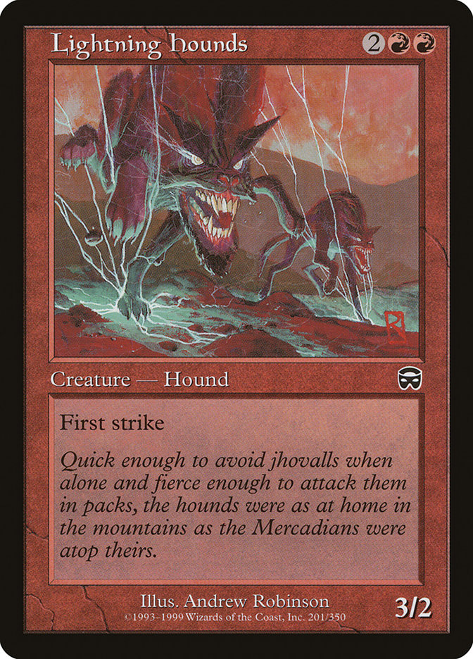 Lightning Hounds [Mercadian Masques] | Card Merchant Takapuna