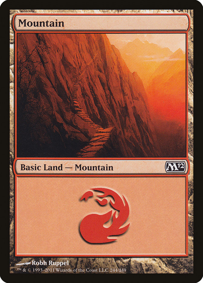 Mountain (244) [Magic 2012] | Card Merchant Takapuna