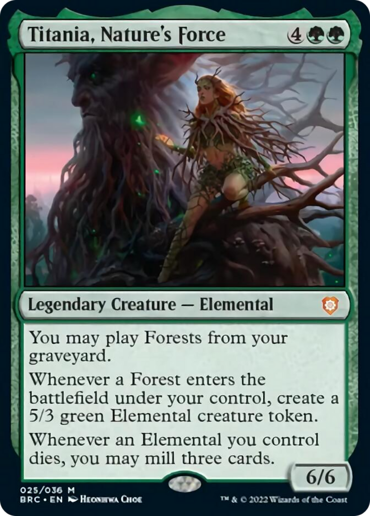 Titania, Nature's Force [The Brothers' War Commander] | Card Merchant Takapuna